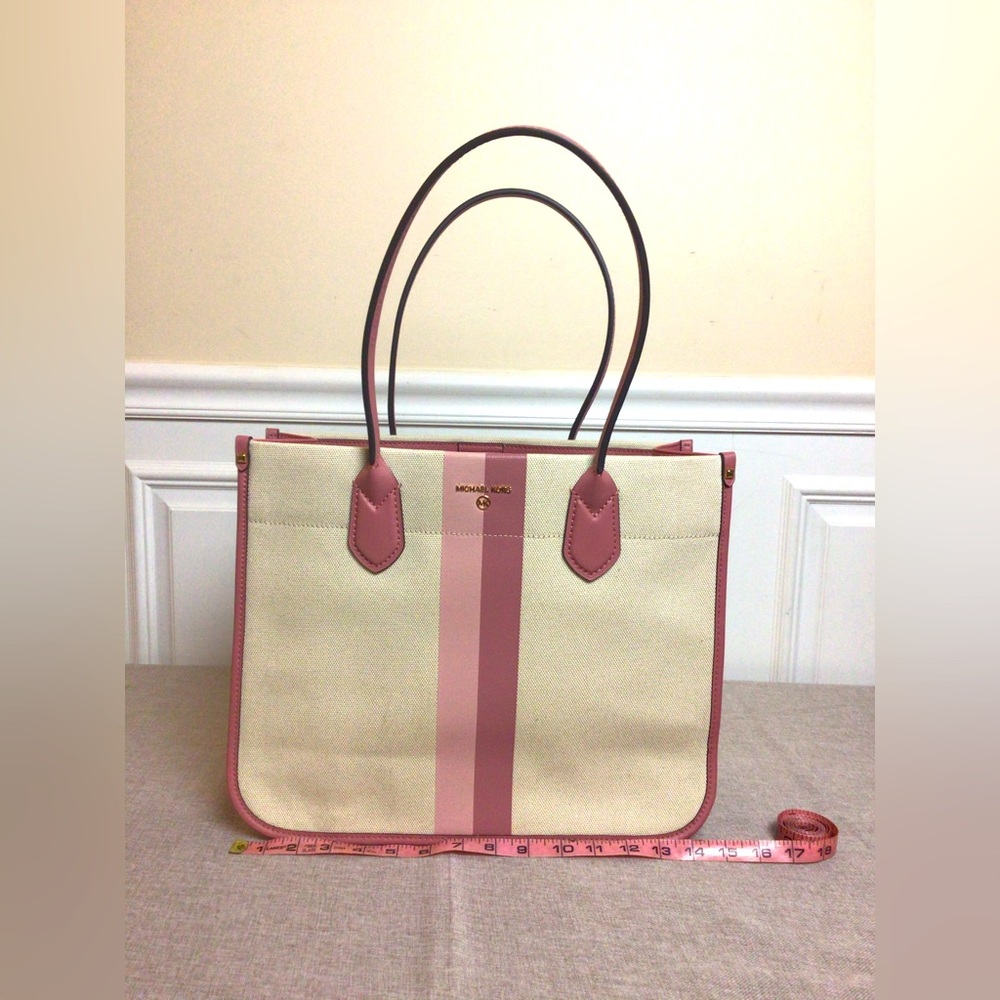 MICHAEL Michael Kors Heidi Canvas Tote, Pink